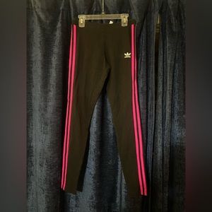 Brand New Adidas black and pink leggings size small